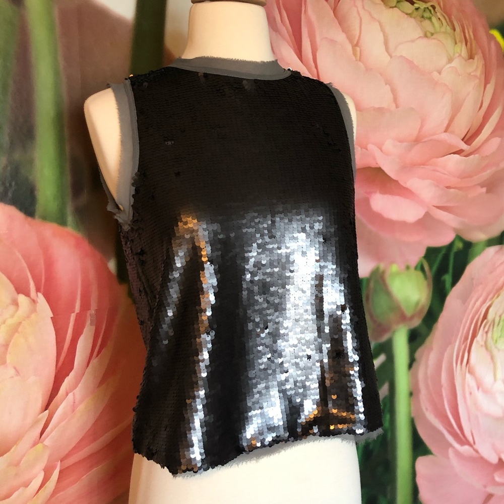 Black Sequin Top